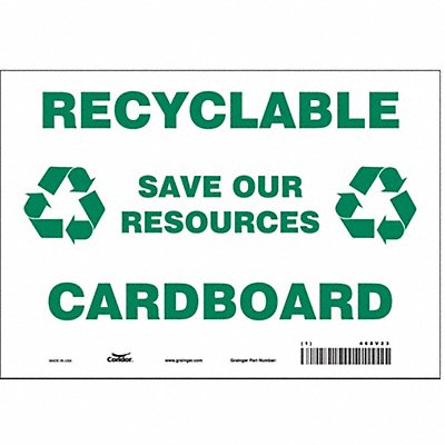 Safety Sign 7 in x 10 in Vinyl