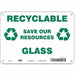 Safety Sign 7 in x 10 in Aluminum