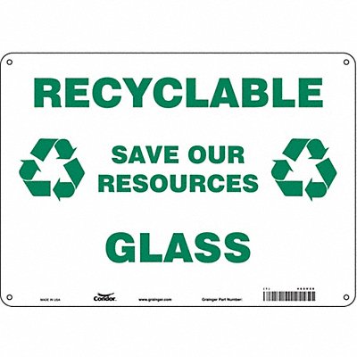 Safety Sign 10 in x 14 in Aluminum
