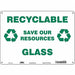 Safety Sign 10 in x 14 in Aluminum