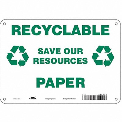 Safety Sign 7 in x 10 in Polyethylene