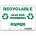 Safety Sign 7 in x 10 in Polyethylene