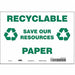 Safety Sign 7 in x 10 in Vinyl