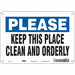 Safety Sign 7 in x 10 in Polyethylene
