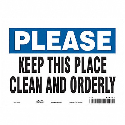 Safety Sign 7 in x 10 in Vinyl