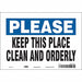 Safety Sign 7 in x 10 in Vinyl