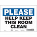 Safety Sign 7 in x 10 in Vinyl