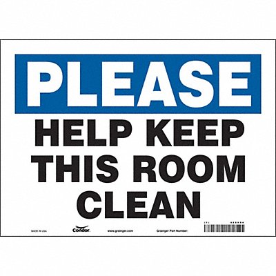 Safety Sign 10 in x 14 in Vinyl