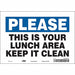 Safety Sign 7 in x 10 in Vinyl