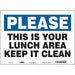 Safety Sign 10 in x 14 in Vinyl
