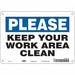 Safety Sign 7 in x 10 in Polyethylene