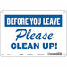 Safety Sign 7 in x 10 in Aluminum