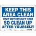 Safety Sign 10 in x 14 in Aluminum