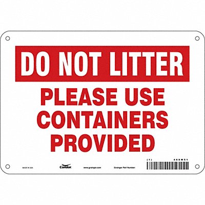 Safety Sign 7 in x 10 in Aluminum
