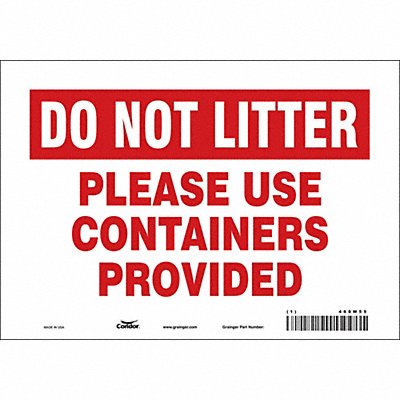 Safety Sign 7 in x 10 in Vinyl