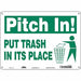 Safety Sign 10 in x 14 in Aluminum