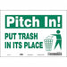 Safety Sign 7 in x 10 in Vinyl