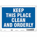 Safety Sign 7 in x 10 in Aluminum