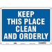 Safety Sign 10 in x 14 in Aluminum