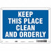 Safety Sign 7 in x 10 in Polyethylene