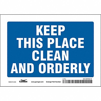 Safety Sign 5 in x 7 in Vinyl