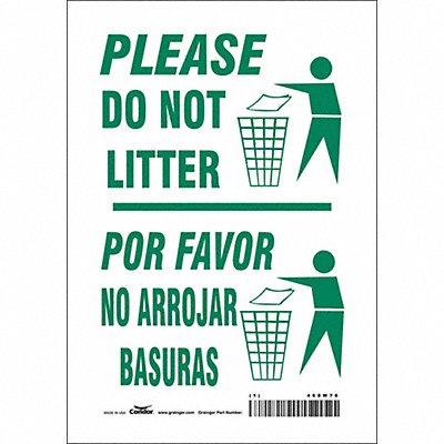 Safety Sign 10 in x 7 in Vinyl