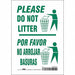 Safety Sign 10 in x 7 in Vinyl