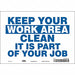 Safety Sign 7 in x 10 in Vinyl