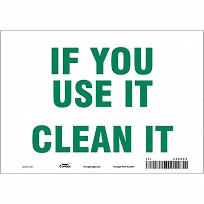 Safety Sign 7 in x 10 in Vinyl