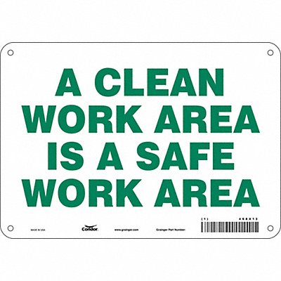 J9885 Safety Sign 7 in x 10 in Aluminum
