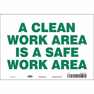 J9885 Safety Sign 7 inx10 in Vinyl