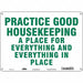 Safety Sign 10 in x 14 in Aluminum