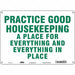 Safety Sign 10 in x 14 in Polyethylene
