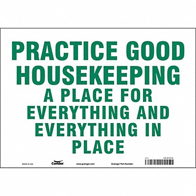 Safety Sign 10 in x 14 in Vinyl