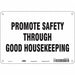 Safety Sign 7 in x 10 in Aluminum