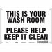 Safety Sign 7 in x 10 in Aluminum