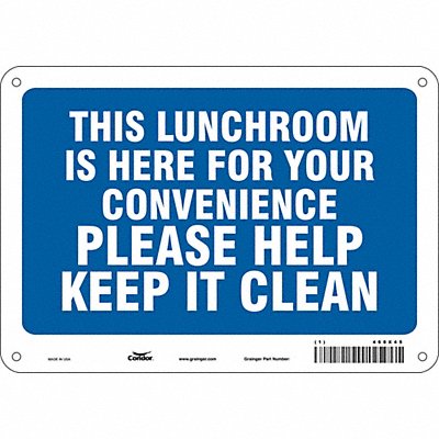 Safety Sign 7 in x 10 in Aluminum
