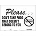 Safety Sign 10 in x 14 in Vinyl
