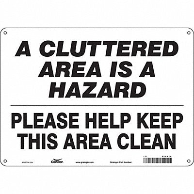 Safety Sign 10 inx14 in Polyethylene