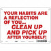 Safety Sign 7 in x 10 in Aluminum