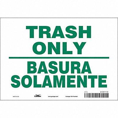 J9900 Safety Sign 7 in x 10 in Vinyl