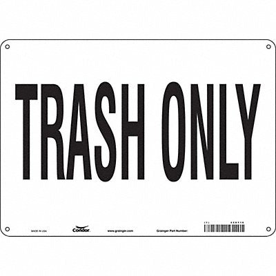 Safety Sign 10 in x 14 in Aluminum