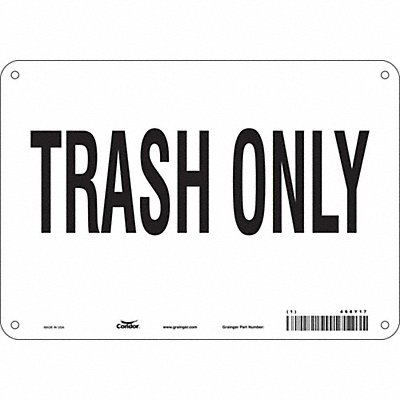 Safety Sign 7 in x 10 in Polyethylene