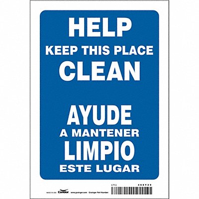 Safety Sign 10 in x 7 in Vinyl