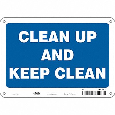 Safety Sign 7 in x 10 in Aluminum