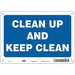 Safety Sign 7 in x 10 in Aluminum