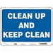 Safety Sign 10 in x 14 in Aluminum