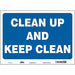 Safety Sign 10 in x 14 in Vinyl