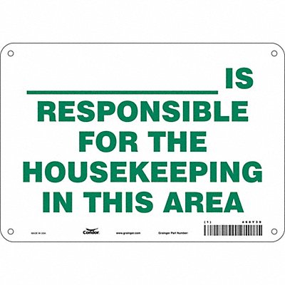 Safety Sign 7 in x 10 in Aluminum
