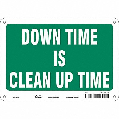 Safety Sign 7 in x 10 in Aluminum